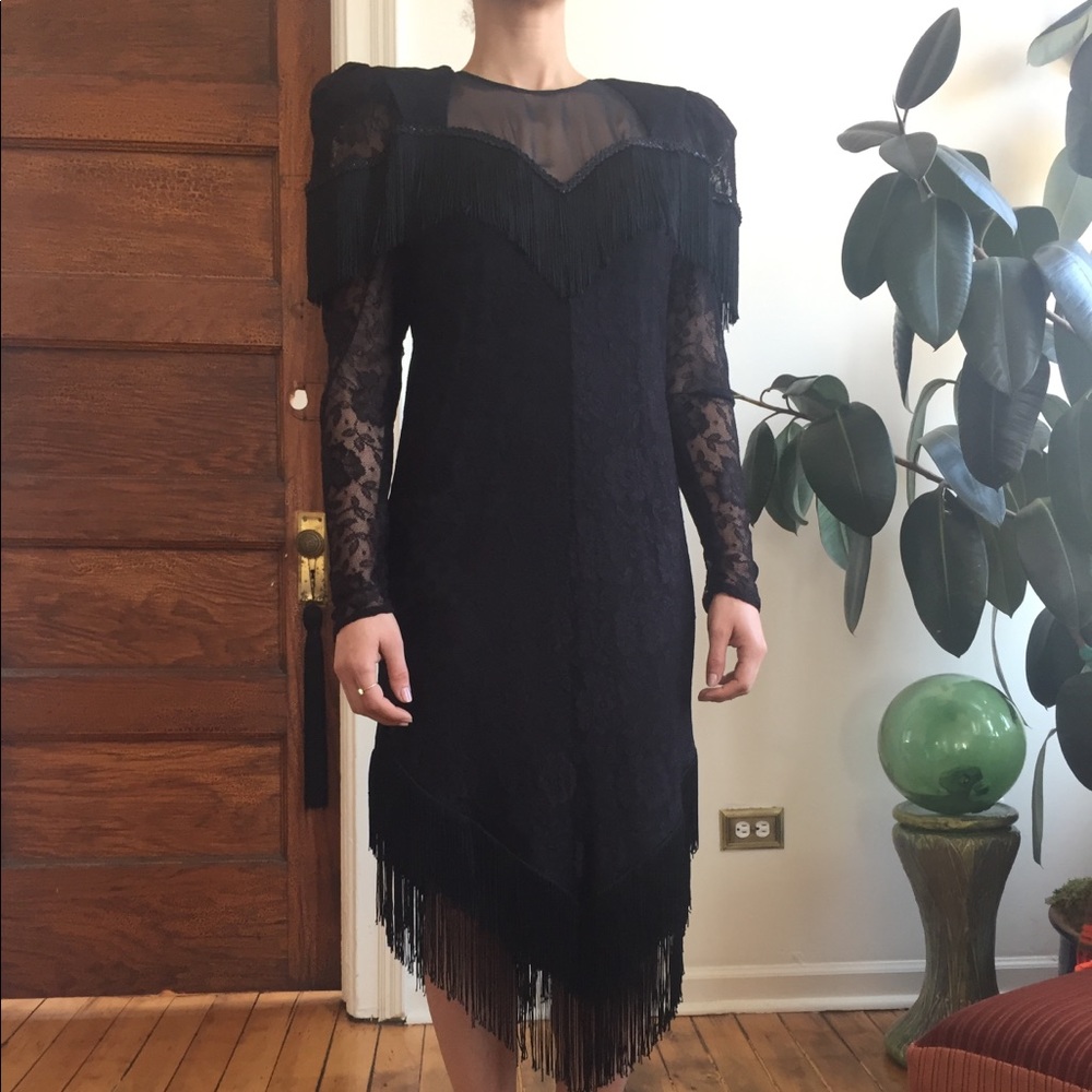Vintage Statement piece fringe dress